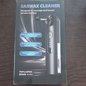 Black Earwax Cleaner with LED Display